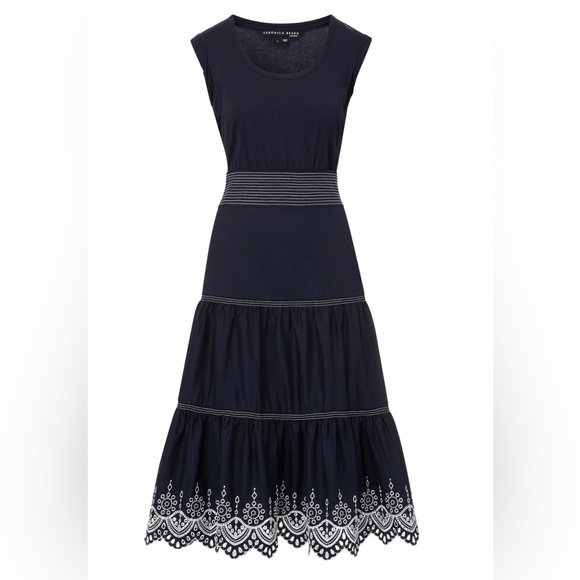 Veronica Beard Dresses & Skirts - Veronica Beard Amaia Eyelet 100% cotton dress.  Size medium.